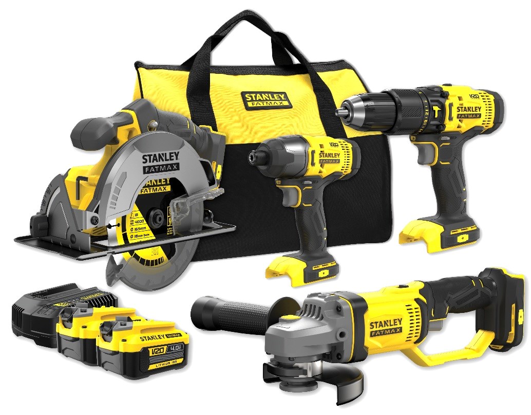 Stanley Fatmax SFMCK469M2-QW Akku-Werkzeugset 4 Werkzeuge, 2x 4,0 Ah Akkus - Image 6