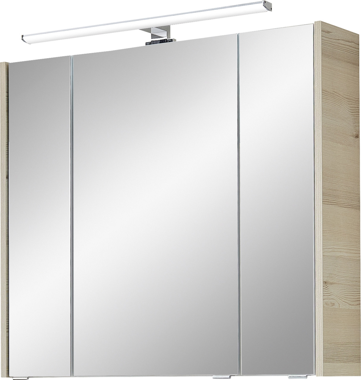 Pelipal Spiegelschrank Quickset 85-ii Led-aufsatzleuchte Polar Pinie 80 Cm Spiegelschrank