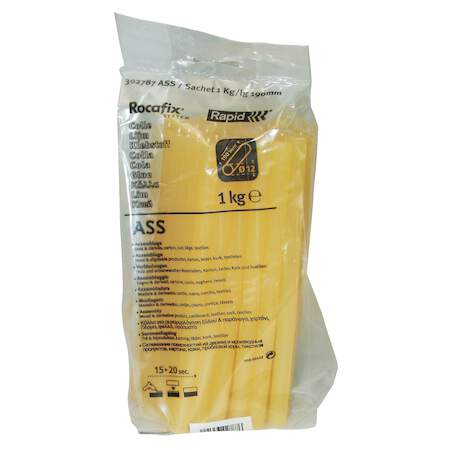 Rapid Gelb Heisskleber, Ass Klebesticks Ø12x190mm 1,0 Kg, Beutel - Image 4
