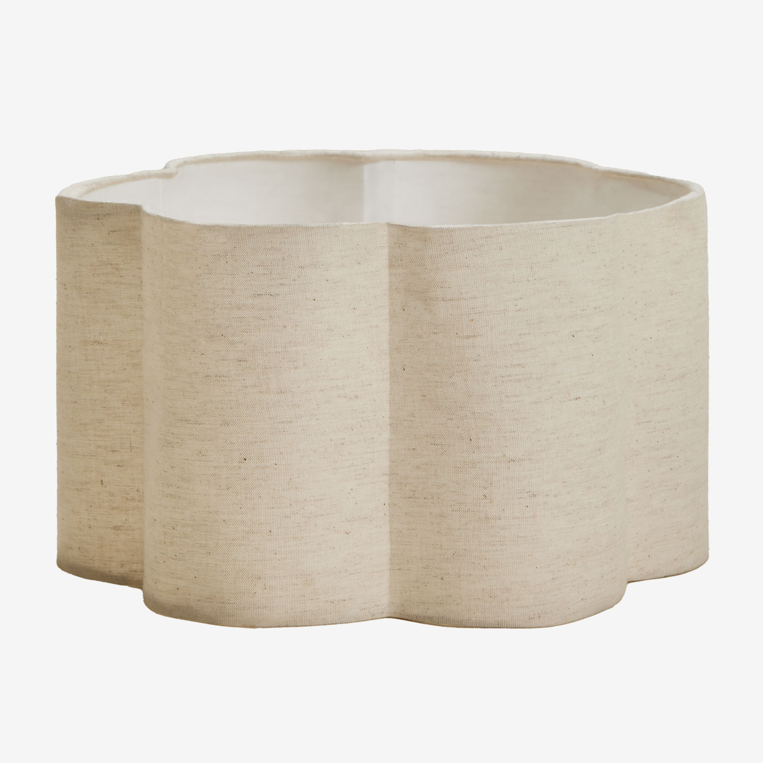 Sklum – Écran Pour Lampe Ø45 Cm En Coton – Abat-jour Beige Lin