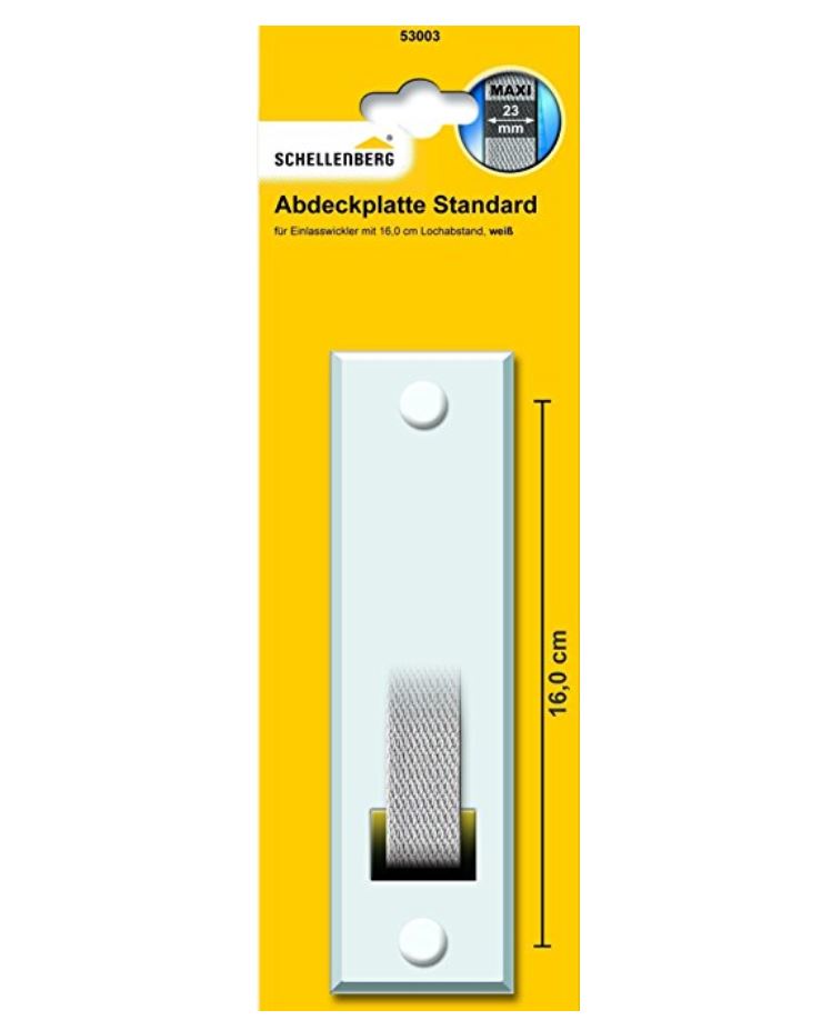 Abdeckplatte Lochabst. 16,0 Weiß - 53003 - Schellenberg