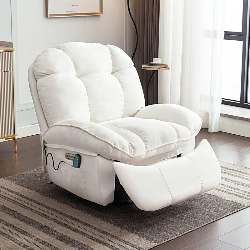 Fauteuil Relax Électrique Pivotant Avec Massage Et Chauffage – Port Usb