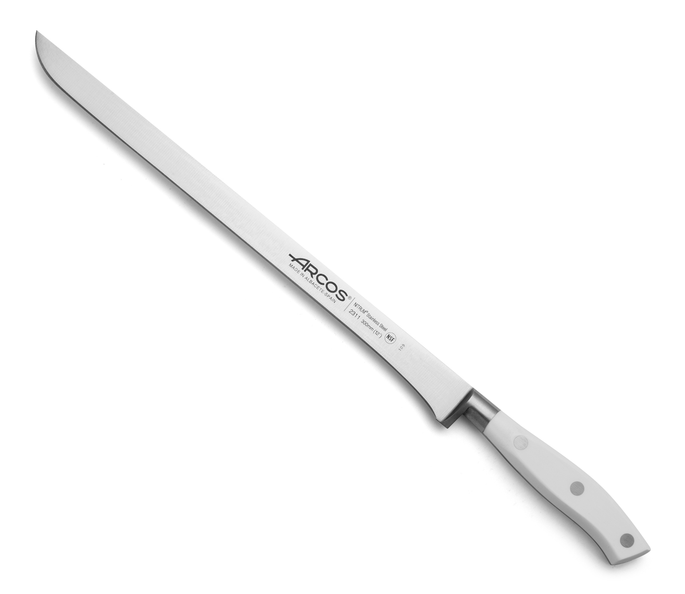 Arcos Weiß Riviera Schinkenmesser 30 Cm