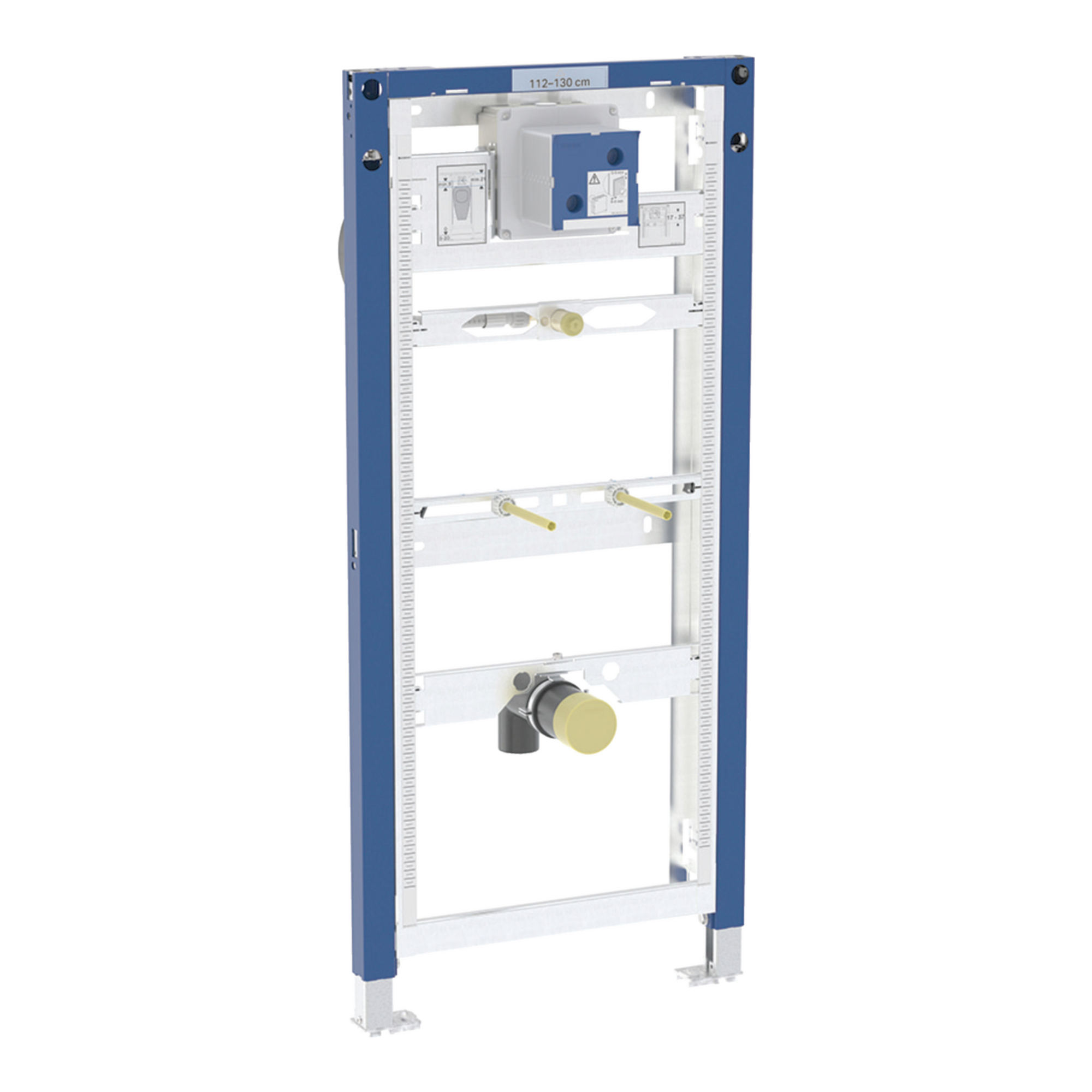 Geberit Duofix Universal Urinal Frame For Spray Head 500mm W X 1120 - 1300mm H - Blue
