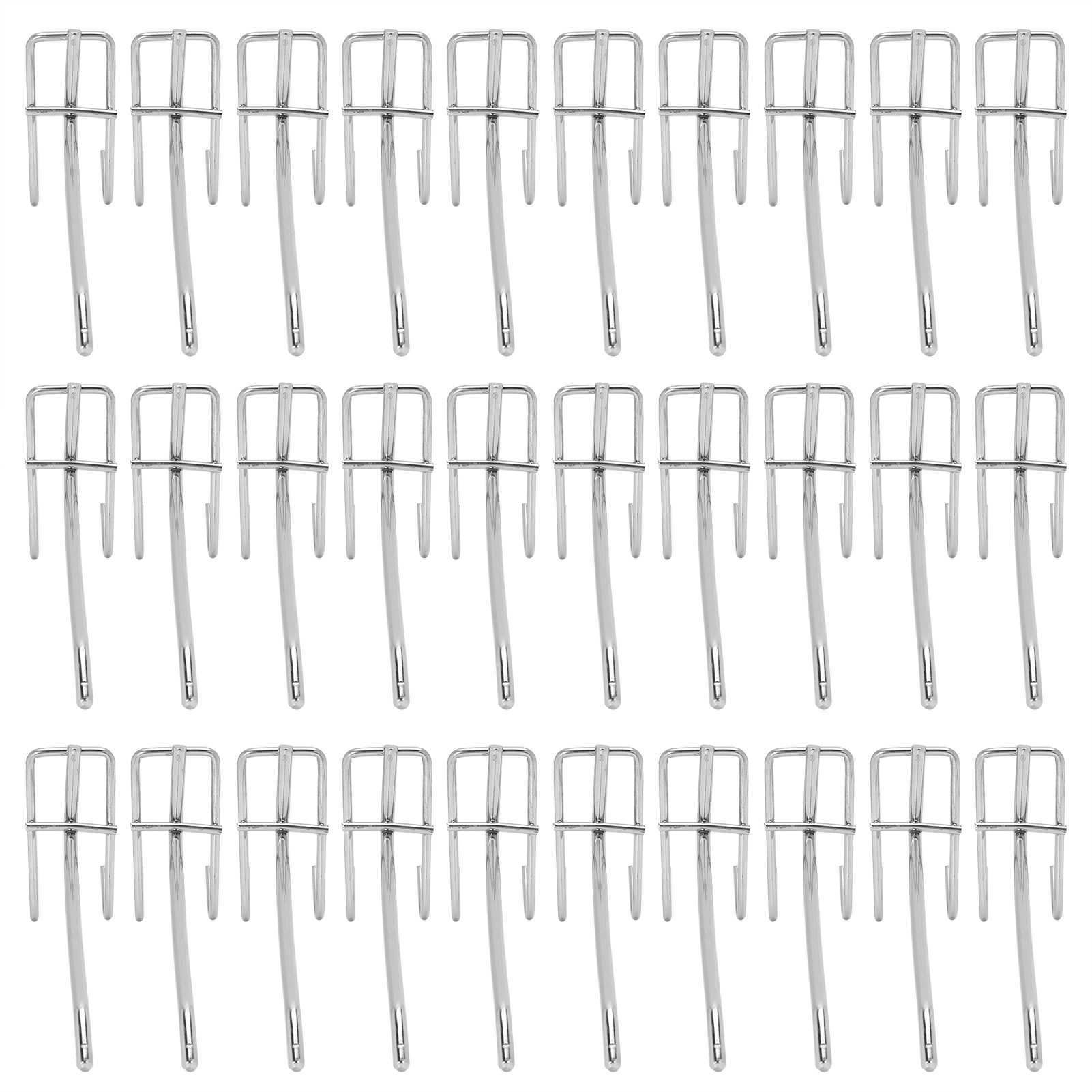 Crochets d'étagère en fer forgé, longueur 15 cm, épaisseur 3,5 mm, lot de 30