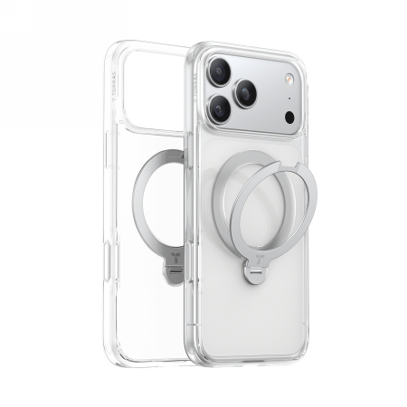 Torras Handyhülle Ostand Spin Series Transparent Mit Ständer Für Iphone 17 Pro - Bild 5