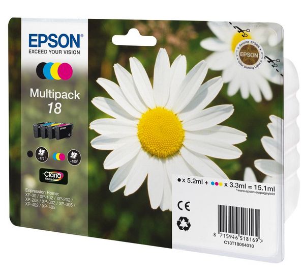 Epson , Druckerpatrone, 18 Claria Home Multipack (Bk, C, M, Y) - Bild 6