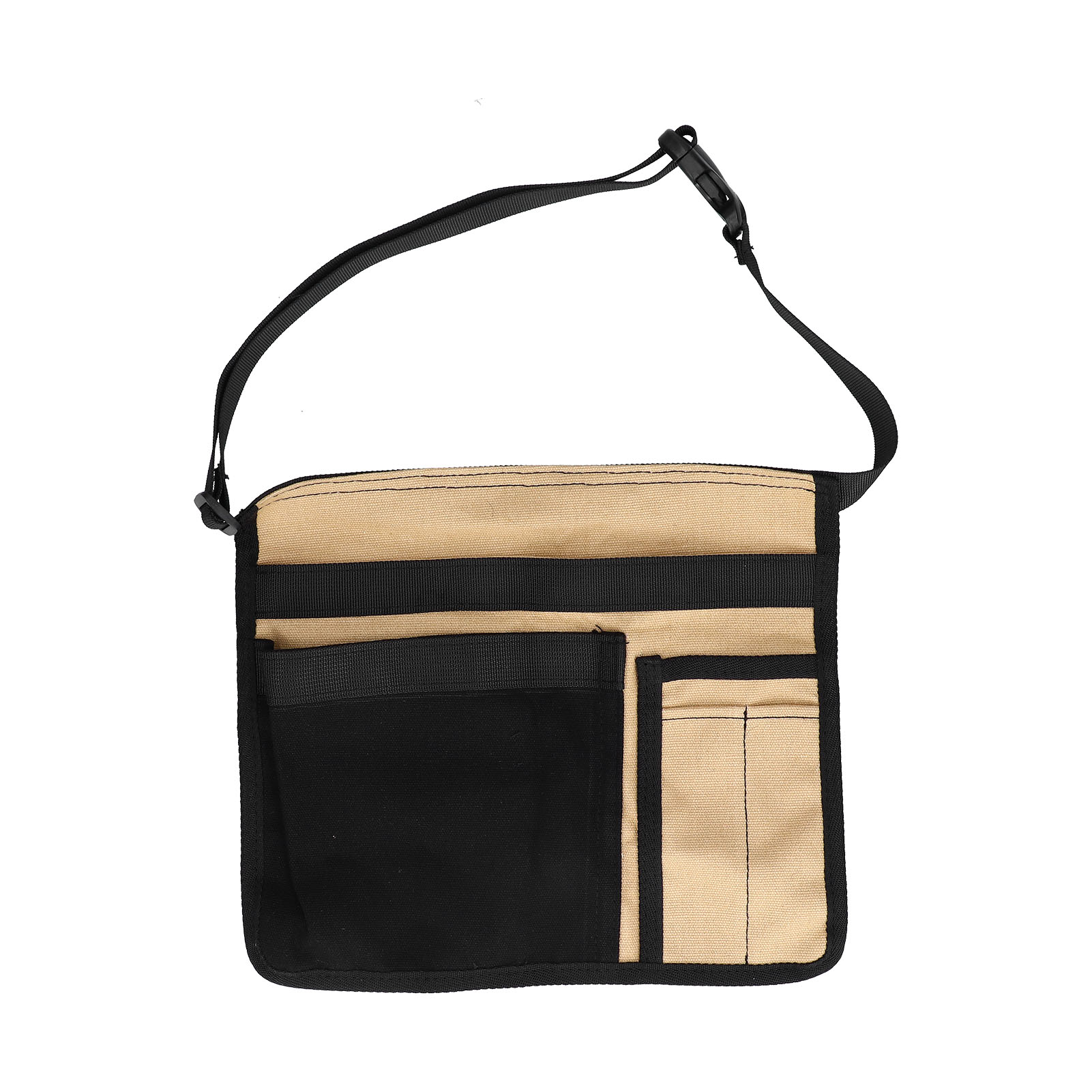 Ceinture porte-outils banane en tissu Oxford, 2 grandes poches et porte-tournevis, tour de taille 110 cm