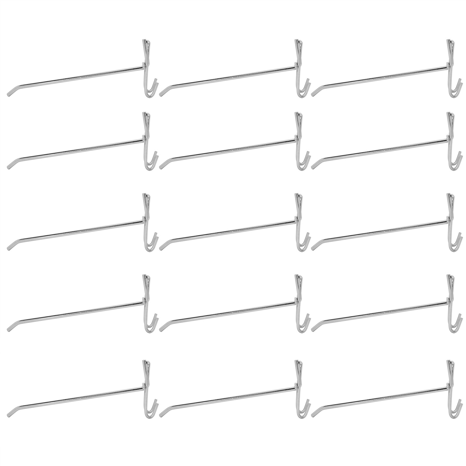 Crochets en fer pour étagère grillagée, épaisseur 3,5 mm, longueur 20 cm, lot de 30