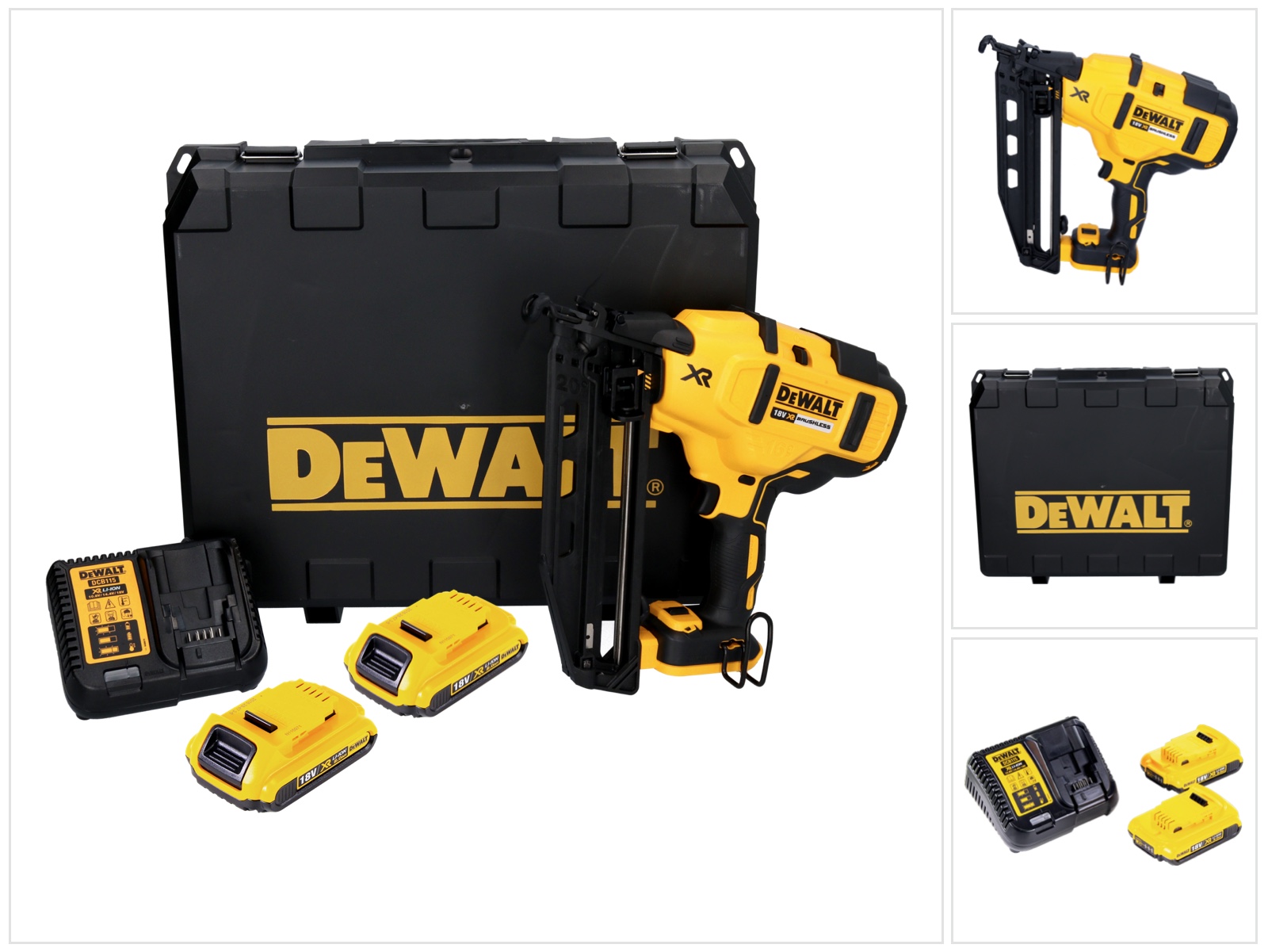 Dewalt Dcn 660 D2 Akku Nagler 18 V 32 - 63 Mm Brushless + 2X Akku 2,0 Ah + Ladegerät + Koffer