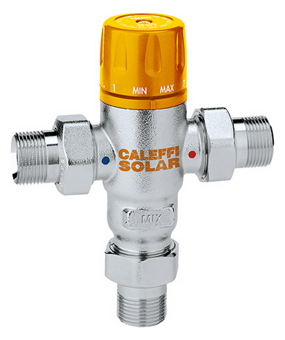 Caleffi Versilbert - Thermomischer Einstellbar Für Solar 30-65°C Verchromt 3/4' 252150