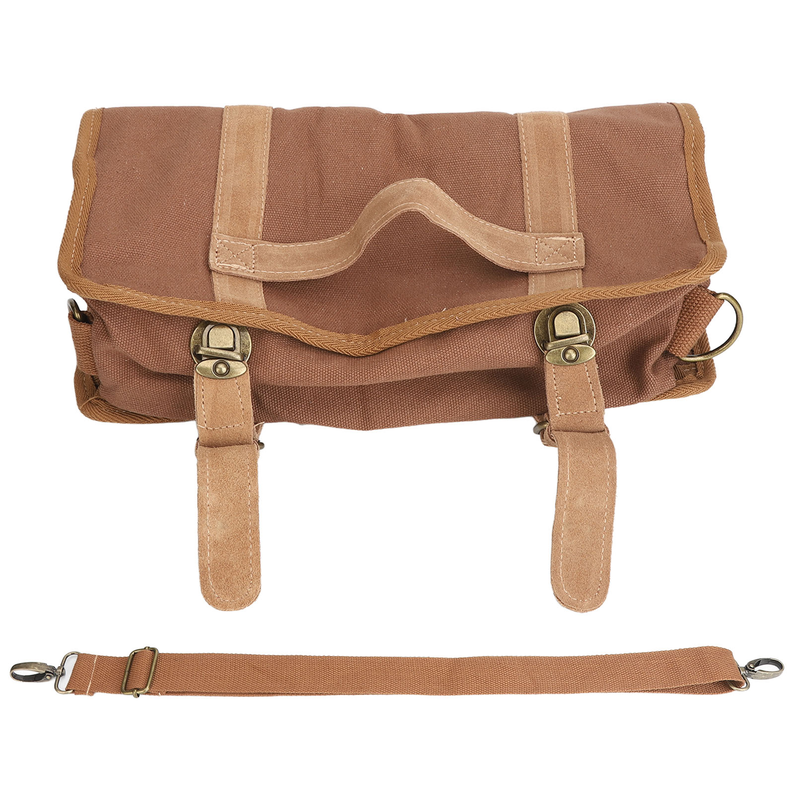 Sac à outils barman étanche en toile avec bandoulière, compartiments multiples, pliable et portable
