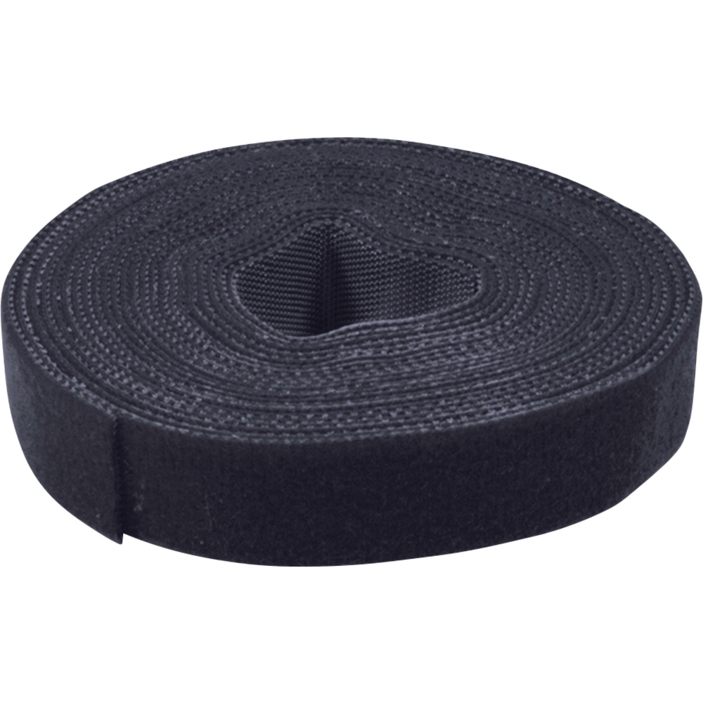 Valueline Schwarz - Value 25.99.5250 Klettband Zum Bündeln Flauschteil, Haft- Und Flauschteil, Haftteil (L X B) 25 M X