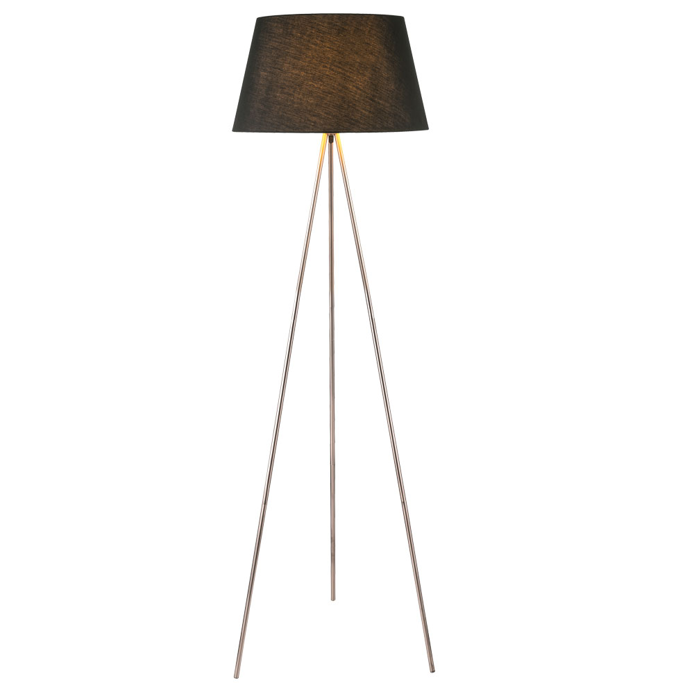 Lampada Da Terra Design Illuminazione Tessile Lampada Da Soffitto Proiettore Lettura Lampada Rame Nero Globo 24684c