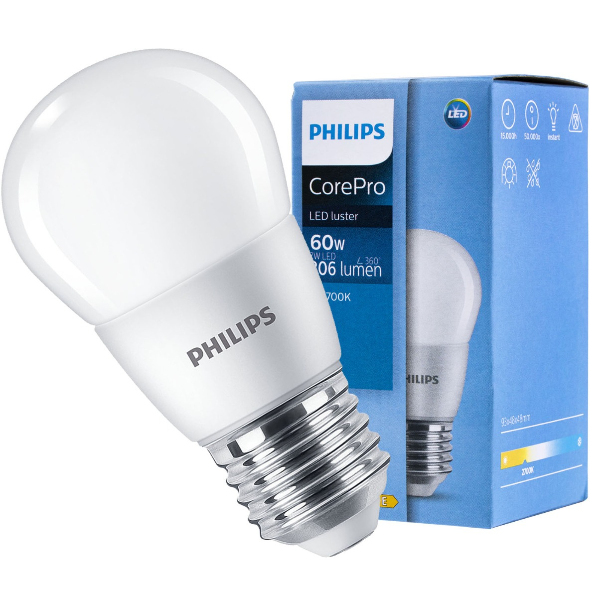 Philips Licht - 31302600 Led Lampe Corepro Glanz Nd 7-60W E27 827 P48 Fr - Bild 8