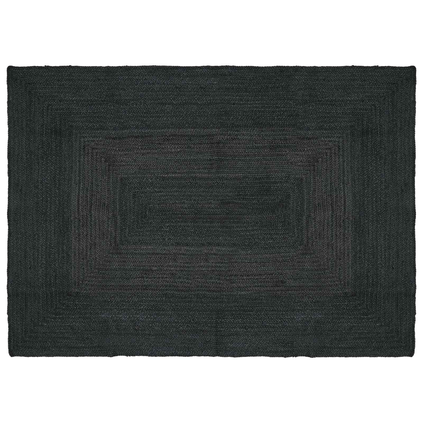 Area Rugs Rectangular Dark Grey 120 X 170 Cm Jute Vidaxl