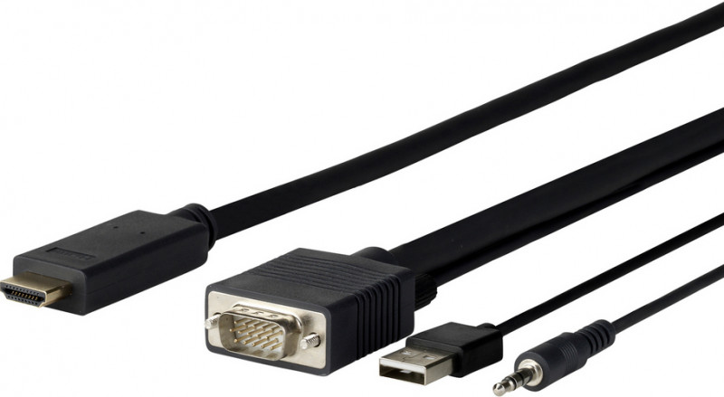 Vivolink Schwarz Pro Vga + Audio To Hdmi