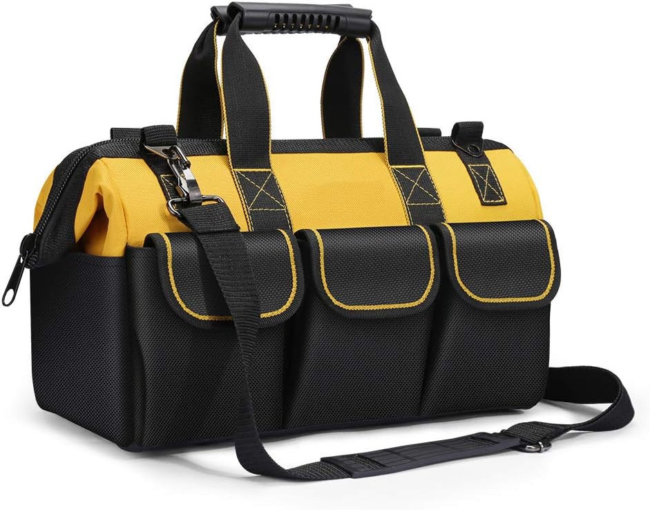Sac à outils organisateur avec bandoulière réglable, 30x15x22 cm