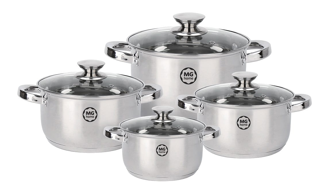 MG Home Stahltöpfe Verso Set 4 Töpfe für Induktion - Bild 2
