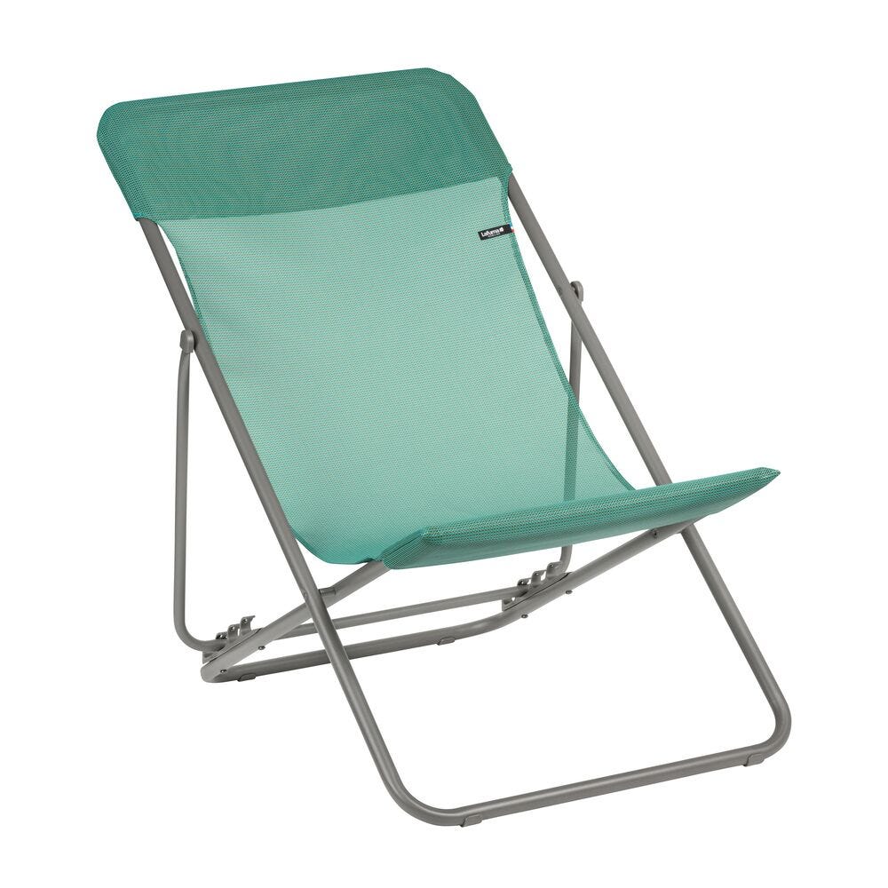 Transat Jardin Pliable - Chilienne Multi-positions : Largeur 58 Cm