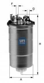 Oem Ufi 24.428.00 Ufi Kraftstofffilter