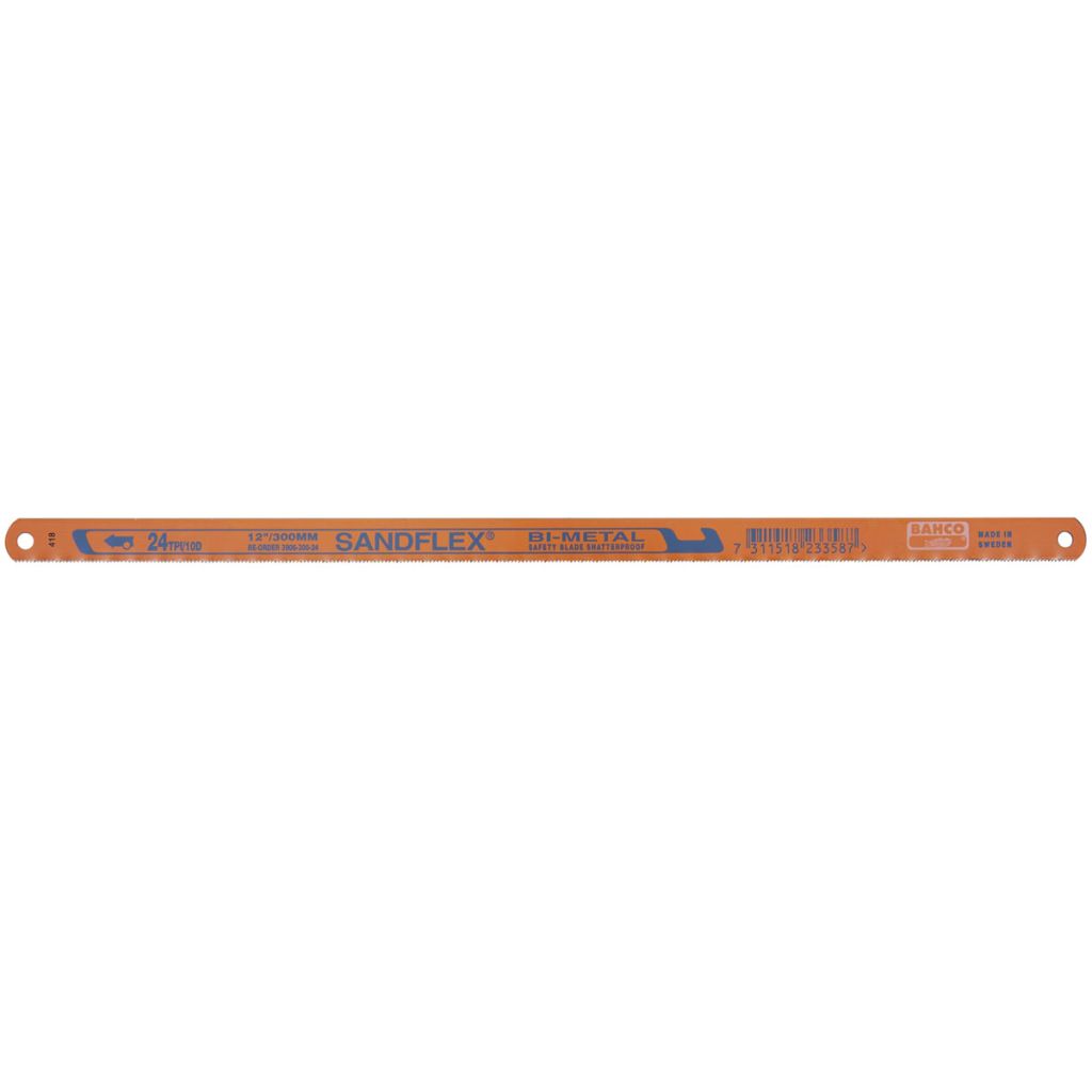 Bahco 3906-300-24-10P Handsägeblatt Sandflex Bi-Metall - 10 Stück