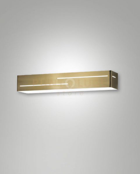Banny Applique Ottone Satinato A Led 3000k 18w 1700 Lm 31cm Ip20