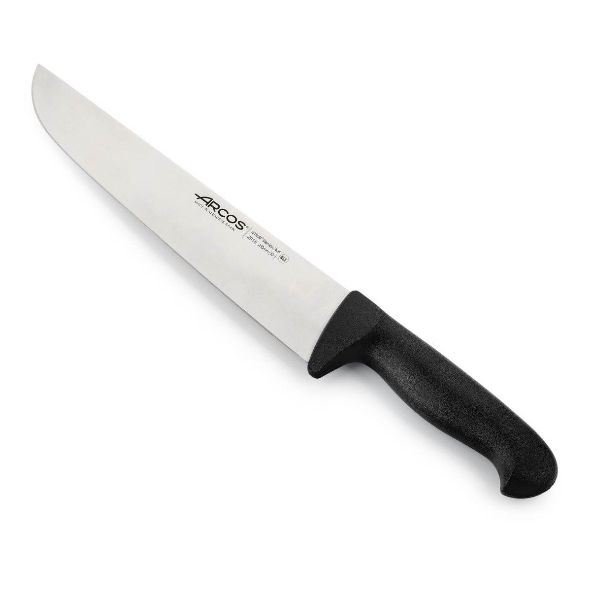 Arcos Schwarz Metzgermesser Farbe - Prof 291825 Edelstahl Nitrum Und Mango Ergonomische E Polypropylenklinge Und 25 Cm Klinge, Vitrine