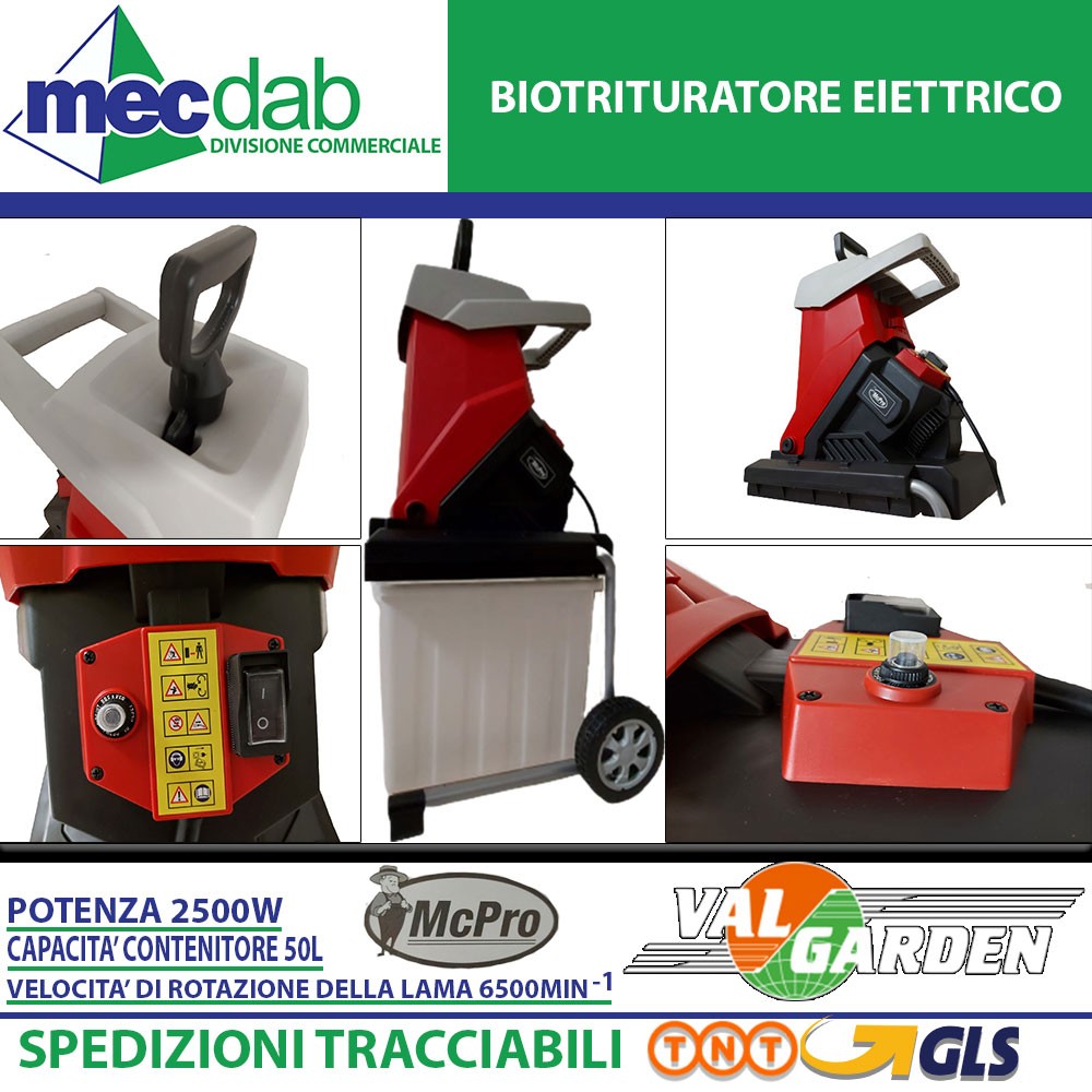 Valgarden - Biotrituratore Dunsch Mc54250-40b Elettrico Con Sacco Racc VALGARDEN