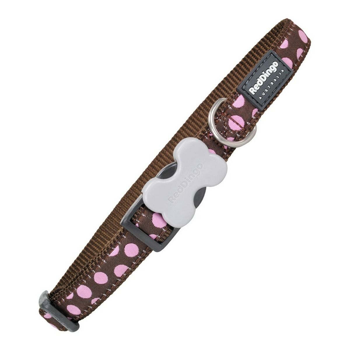 Chadog Halsband Für Dog Rot Dingo Style Pink Polka Dot (2 X 31-47 Cm) 9330725050778
