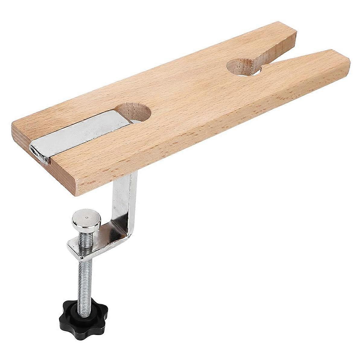 Établi de bijoutier en bois avec pince à broches, fixation sans perçage, pour polissage et découpe