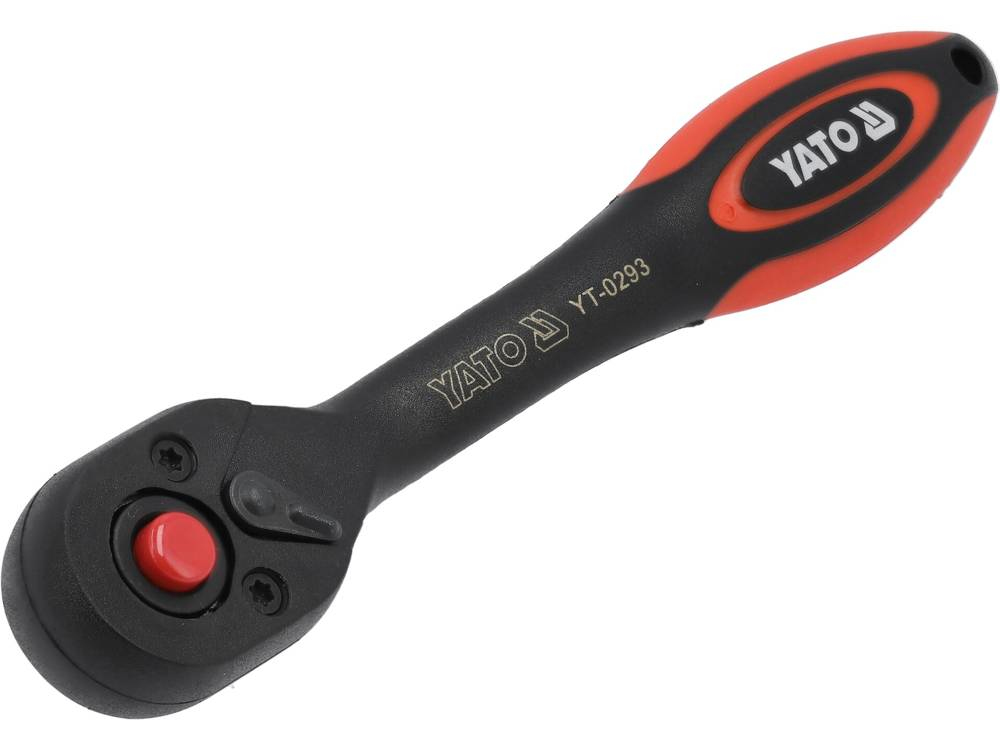 Yato Ratsche 1/4" Gebogen Beschichtet - Schwarz Yt-0293