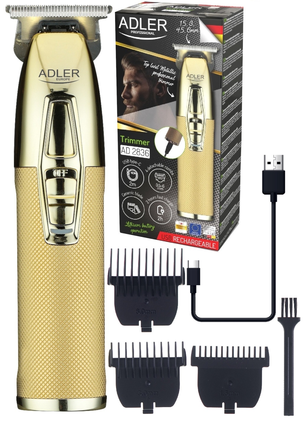 Tresice France Gelb Adler Ad2836g Trimmer