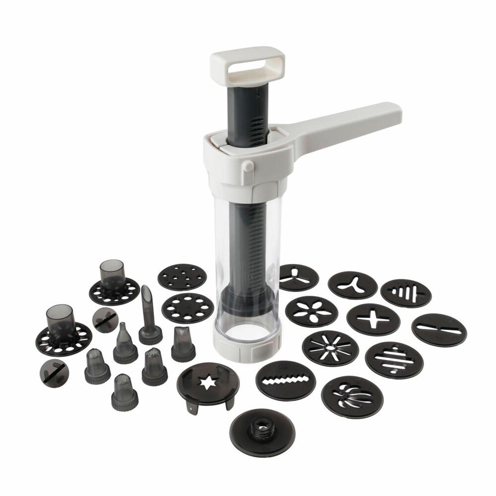 Dr.oetker Gebäckpresse Und Garnierspritze, 23-Teilig Schwarz | Weiss Größe 16 - Image 3