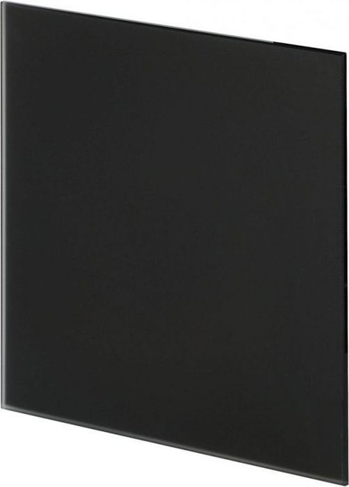 Belüftungspanel Awenta Trax Glass Glas Schwarz Matt 100mm