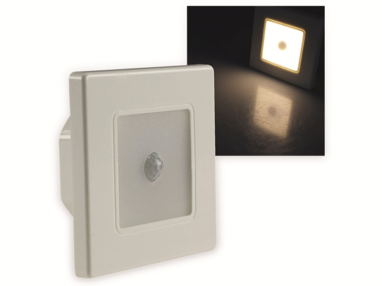 Chilitec Weiss Deckenleuchte, Led-Einbauleuchte Ebl 86 Pir, 2,5 W, 3000 K, Rahmen Creme (100 Lm) - Bild 3