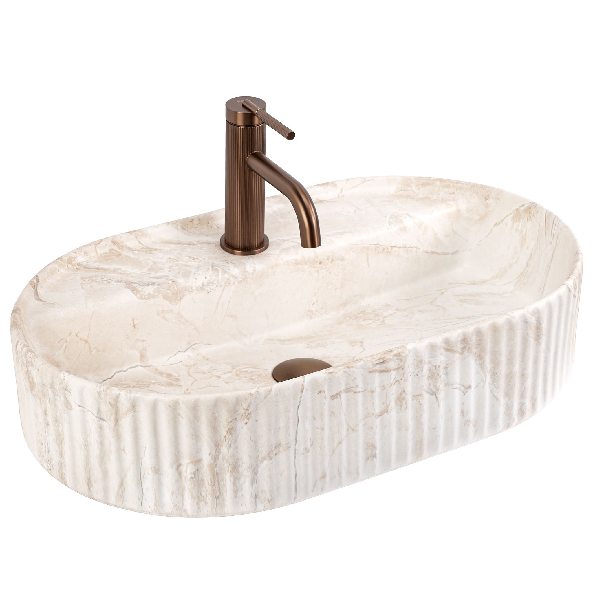 Countertop Washbasin Rea Marcela 60 Saturn Beige