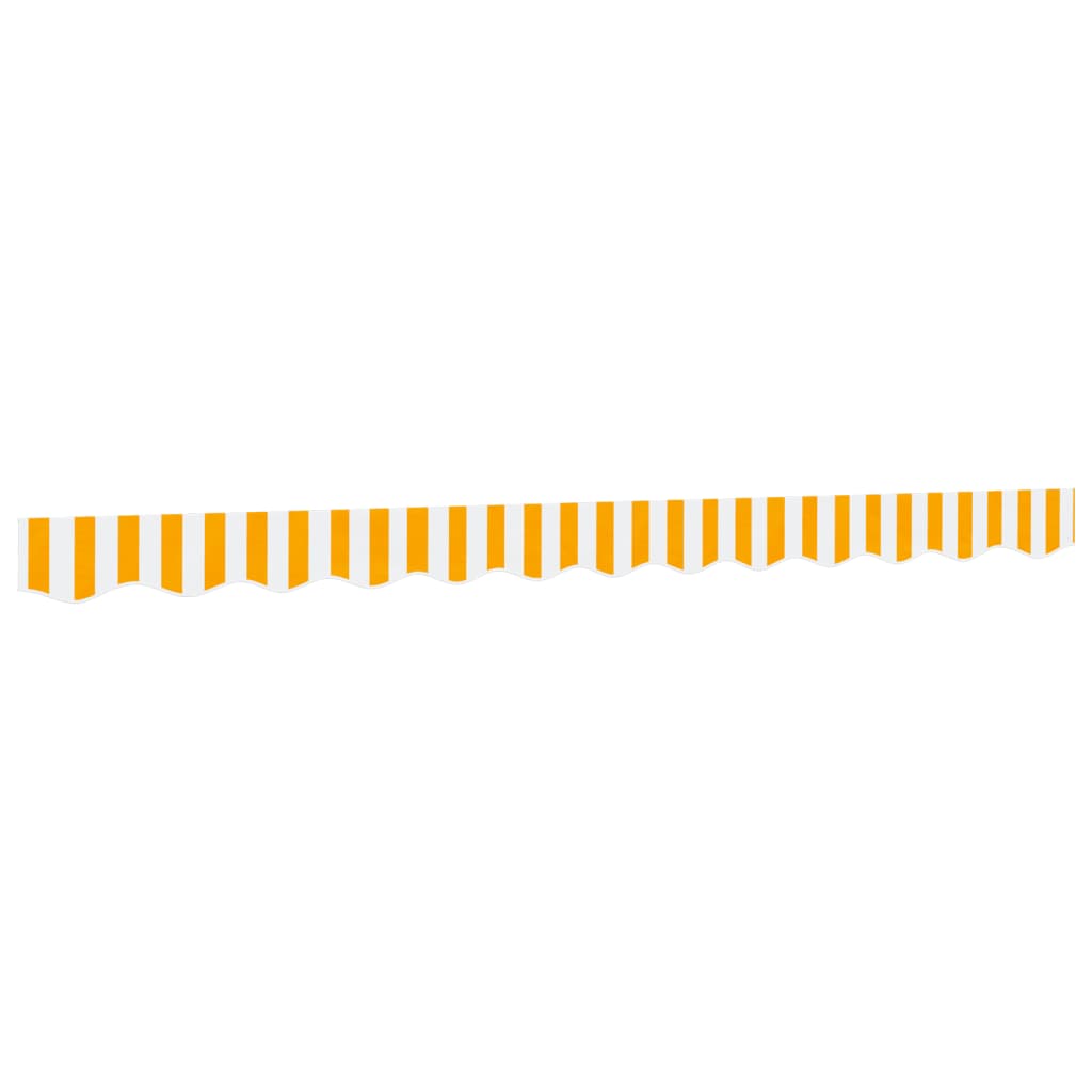 Replacement Fabric For Awning Valance Yellow And White Stripe 3 M Vidaxl