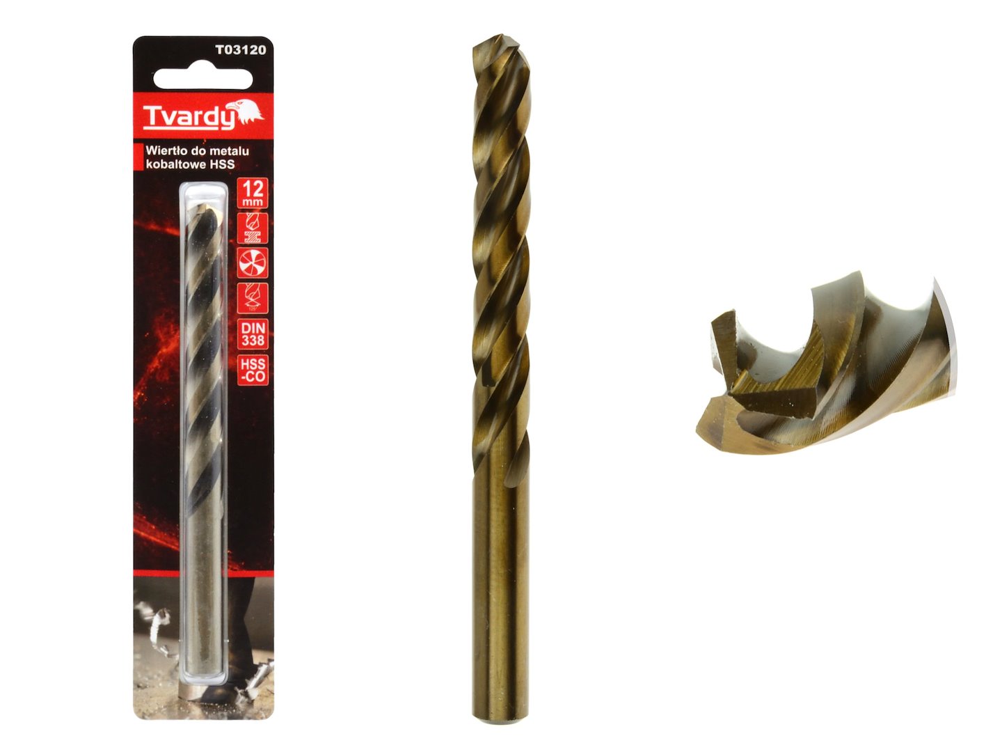 Import Hss M35 Kobalt-metallbohrer 12 Mm (1/50/150)
