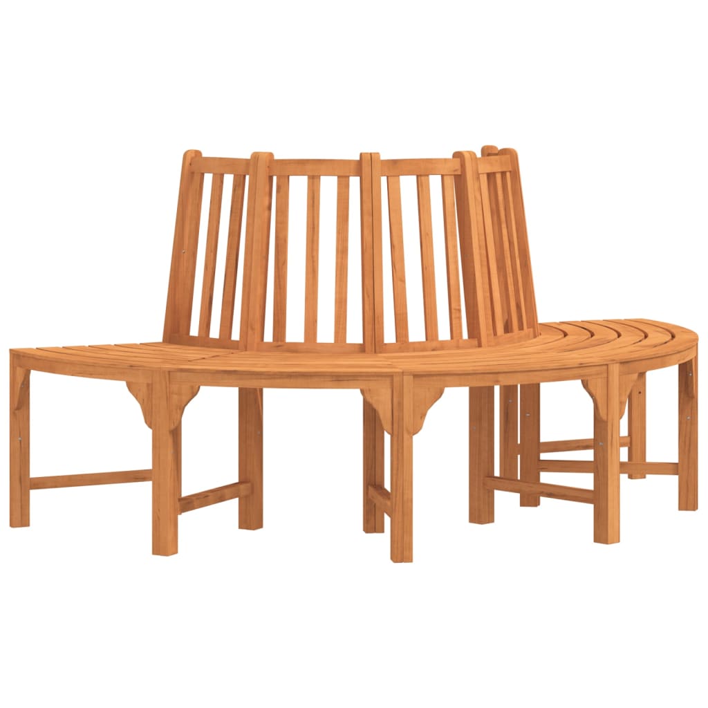 Half Round Tree Bench Ø208 Cm Solid Wood Eucalyptus Vidaxl