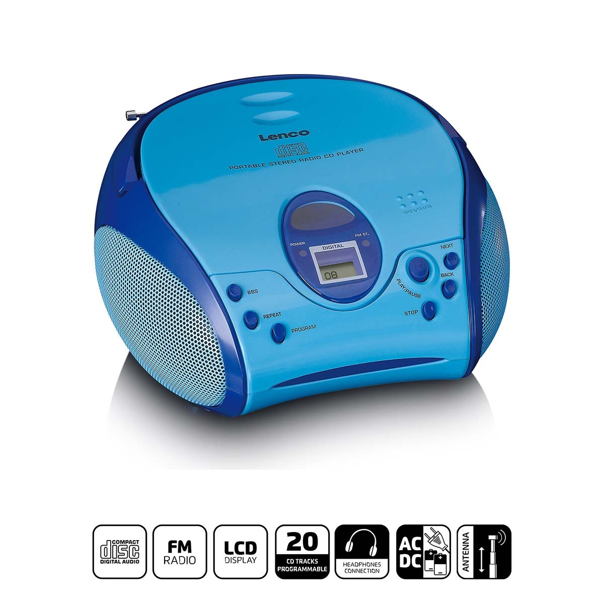Lenco Boombox Scd-24Bu Kids - Bild 6