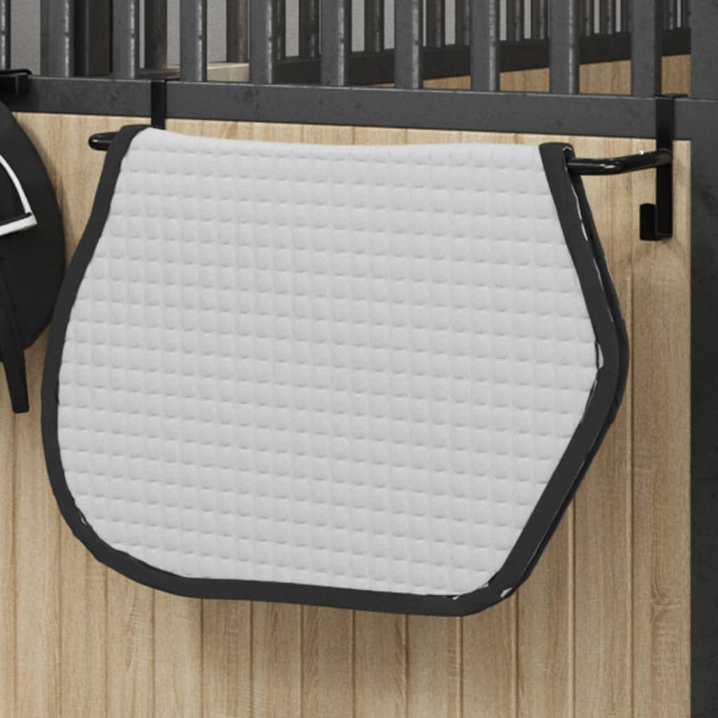 Vidaxl Saddle Pad Rack Black Iron