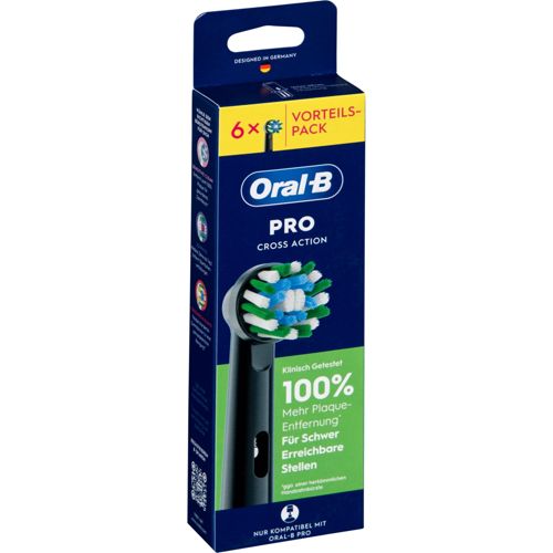 Oral-B Pro CrossAction Aufsteckbürsten schwarz 6 Stück - Bild 4