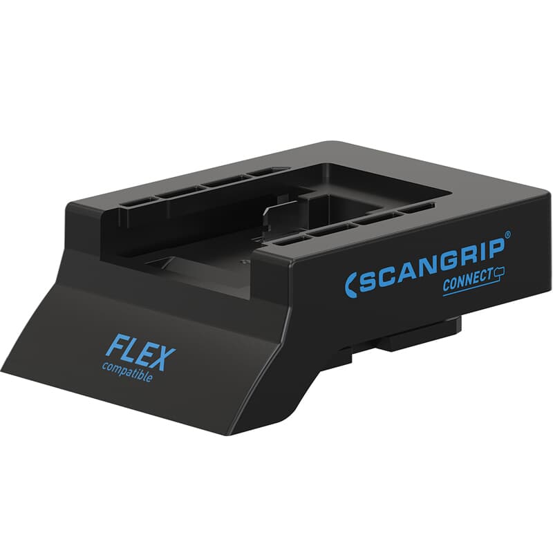 Scangrip Schwarz Arbeitsleuchte, Connector Für Flex 18V-Akkus - Bild 3