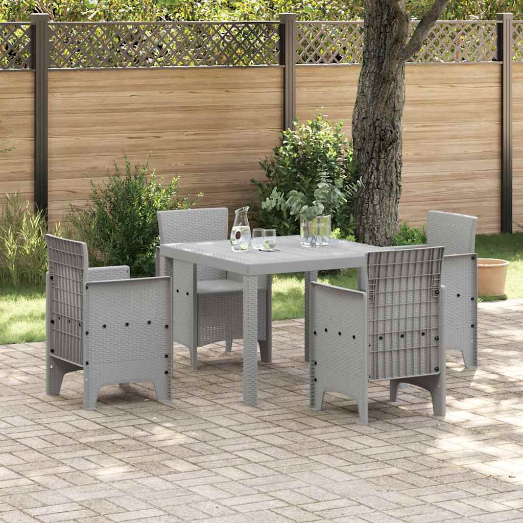 Vidaxl - Table De Jardin Gris Clair 100 X 100 X 73 Cm Polyrotin