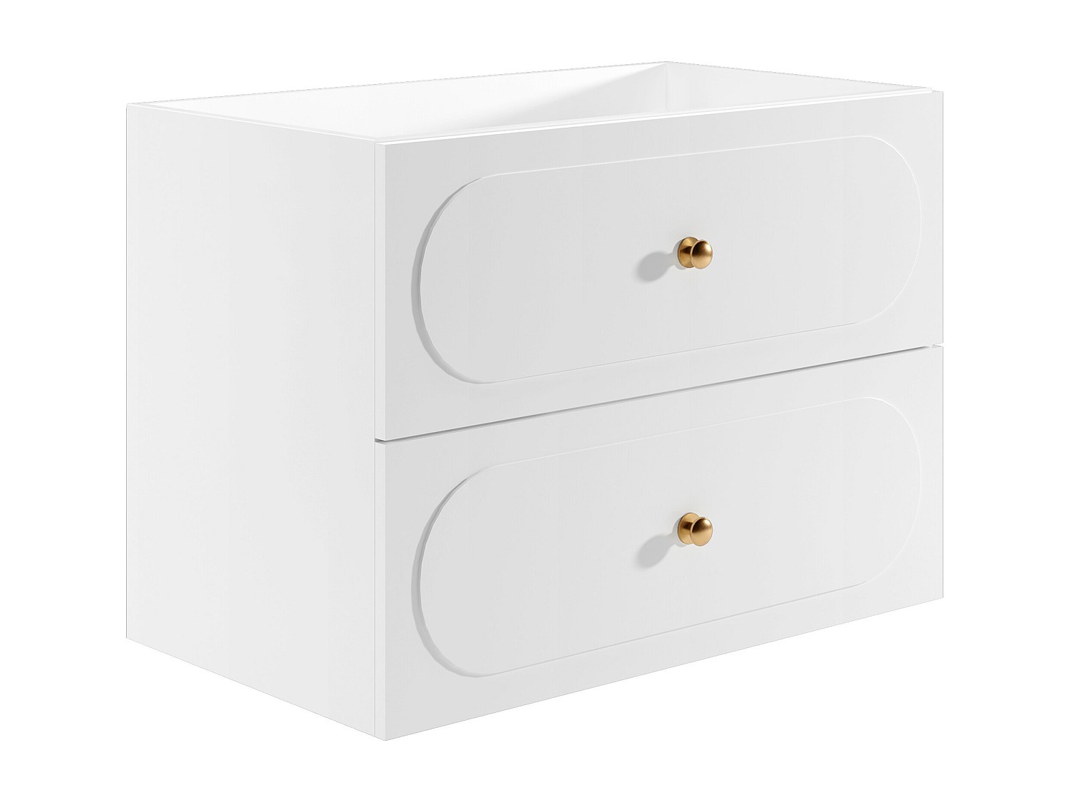 Meuble sous vasque suspendu - Blanc - 80 cm - SATOBAL