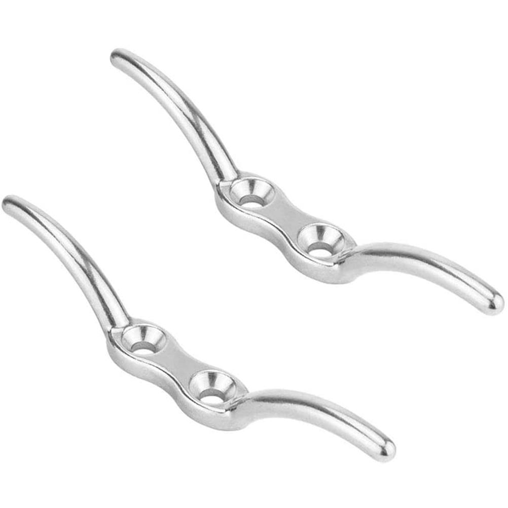 Crochet de fixation pour mât de drapeau en acier inoxydable, boulon à griffes 15 cm, lot de 2