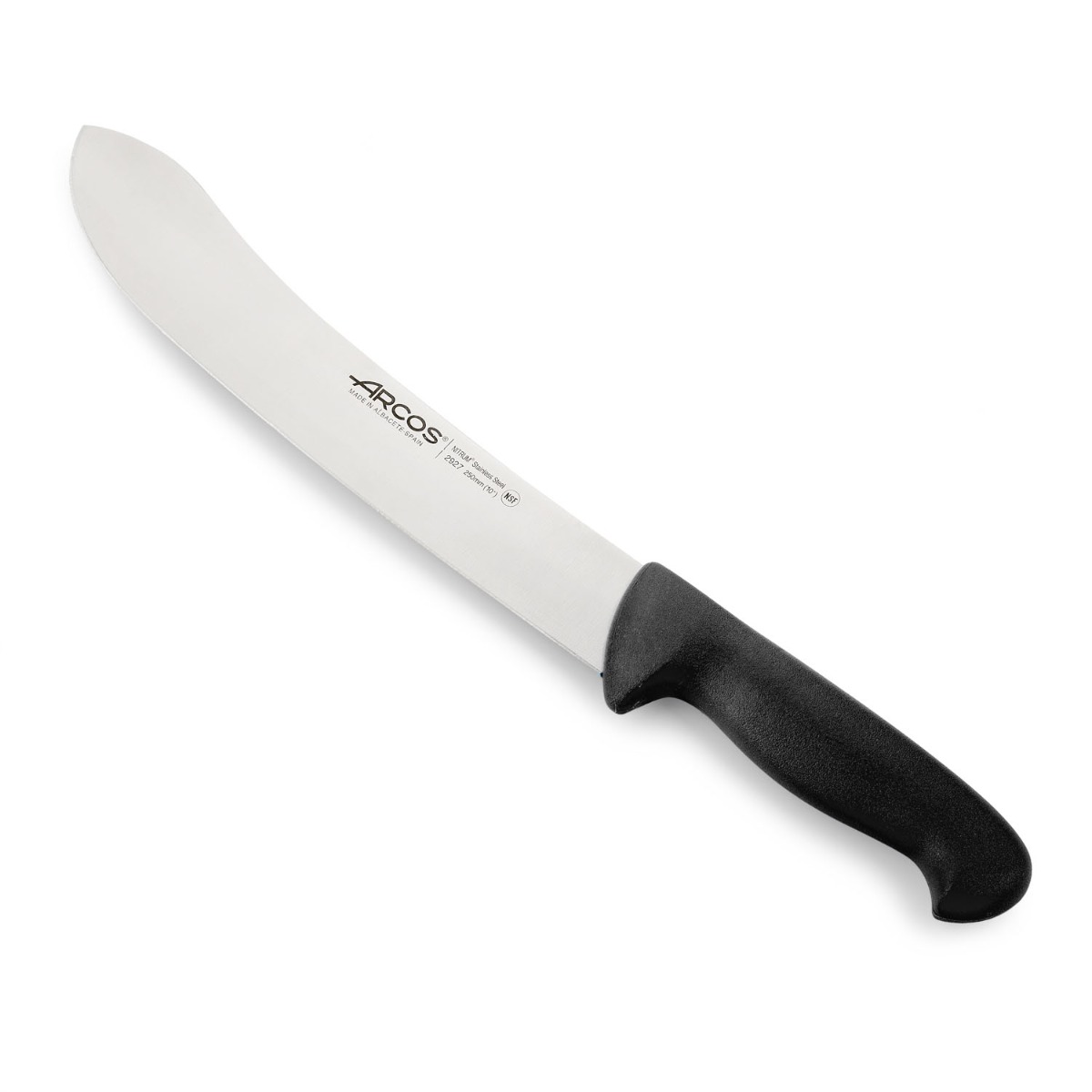 Arcos Schwarz Metzgermesser Farbe - Prof 292725 In Edelstahl Nitrum Und Mango Ergonomische E Polypropylenklinge Und 25 Cm Klinge, Vitrine