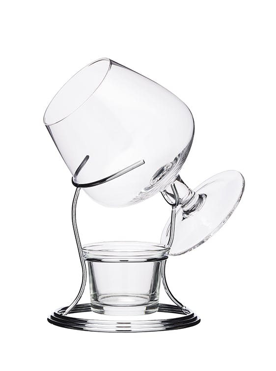 Oem Mehrfarbig Barcraft Branntweinwärmer-Geschenkset Mit Glas Und Ständer, Metall