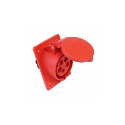 16A 5P Schrägtafelsteckdose 400V/80x97/ rot TWIST 415-6 - Image 8